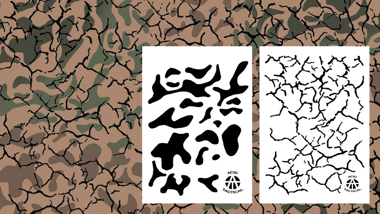 DUCK BOAT CAMOUFLAGE Stencils Camo Spray Paint Stencil Cattails Bark Army  5PACK $20.99 - PicClick