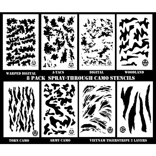 Wheat Camouflage Stencils 2 Pack Acid Tactical®