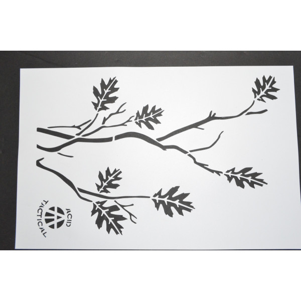 Oak Branches Camo Stencil - Add Your Own Camo