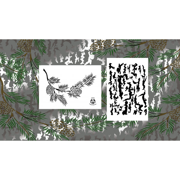 Grass Camouflage Stencils 2 Pack Acid Tactical®