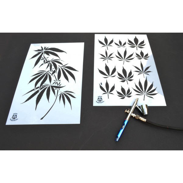 weed stencil designs