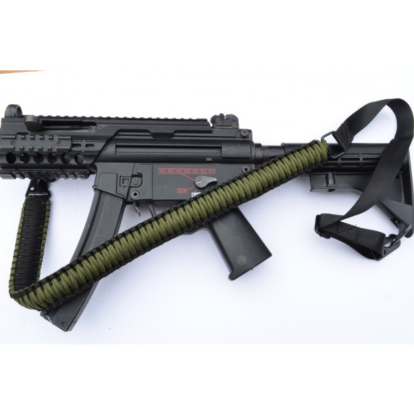 GREEN / BLACK - 2 Point Paracord Rifle or Shotgun Sling Acid Tactical®