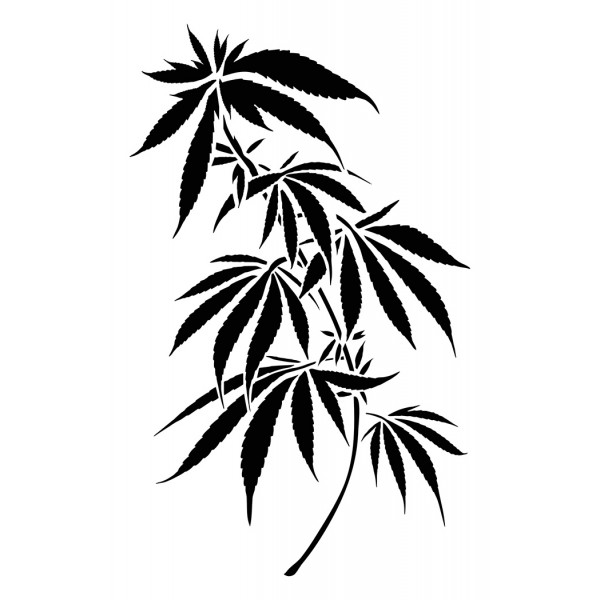 weed plant stencils