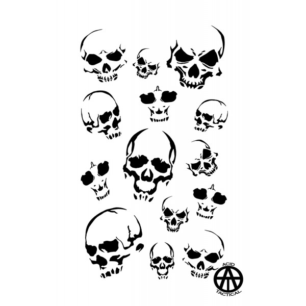 sick skull stencils