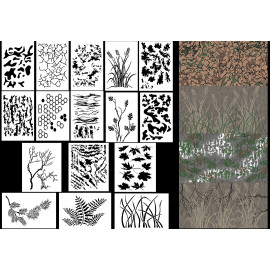 Camouflage Spray Paint Stencils - Many Camo Stencil designs Acid Tactical®