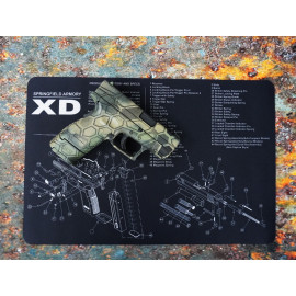 Springfield XD Gun Cleaning Mat Breakdown Schematics Parts Diagram