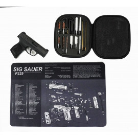 Sig Sauer P229 Gun Cleaning Mat with Universal Cleaning Kit Diagram Schematic