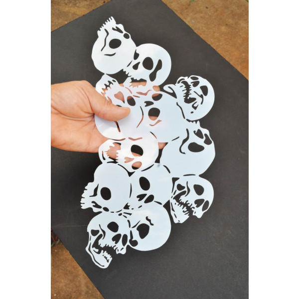 Skull tattoo stencils, Skull Stencils for Airbrush painting Acid TacticalÂ®