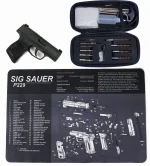 Sig Sauer P229 Gun Cleaning Mat with Universal Cleaning Kit Diagram Schematic