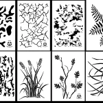 8 DESIGNS! Airbrush Camouflage Paint Stencils 14" Gun Camo Duck Jon Boat