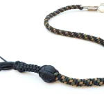 GREEN TAN BLACK - Paracord Motorcycle Whip Get Back whip 1" Ball & Skulls 36"