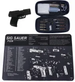 Sig Sauer P226 Gun Cleaning Mat with Universal Cleaning Kit Diagram Schematic - Image 2