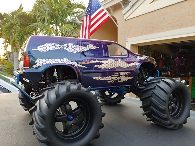 RC Truck Body Adhesive Mask