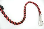 RED BLACK - Paracord Motorcycle Whip Get Back whip 1" Ball & Skulls 36" - Image 3