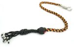 YELLOW RED BLACK -Paracord Motorcycle Whip Get Back whip 1" Ball & Skulls 36" - Image 3