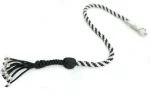 WHITE BLACK - Paracord Motorcycle Whip Get Back whip 1" Ball & Skulls 36" - Image 5