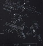 Gun Cleaning Mat for Glock Breakdown Schematics Parts Diagram - Image 2