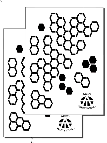 HEXACAM – Camouflage Stencils Spray Paint Through – MYLAR 2 PACK
