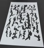 6 Pack! Vinyl Airbrush Stencils 10 Mil Camouflage Duracoat 9x14" Bark Grass Camo - Image 4