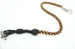 YELLOW RED BLACK -Paracord Motorcycle Whip Get Back whip 1" Ball & Skulls 36" - Image 4