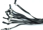 RED BLACK - PU Leather Motorcycle Whip Get Back whip with Skull Tassles 36" - Image 4