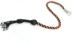US MARINES RED GOLD BLACK - Paracord Motorcycle Whip Get Back whip 1" Ball & Skulls 36" - Image 4