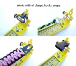 31" Adjustable Paracord Jig - Lightweight Aluminum - for Bracelets, Keychains, Belts, Slings, Straps & More - Accommodates Any Clasp or Hook - Image 7