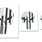 PUNISHER Airbrush Painting Stencils MYLAR 3 PACK