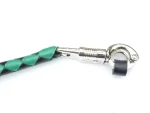 GREEN BLACK - PU Leather Motorcycle Whip Get Back whip 1" Ball & Skulls 36" - Image 5