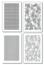 4pk ADHESIVE Camouflage Spray Paint Gun Stick-on Stencils  Tri Diamond 4pk