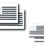 AMERICAN FLAG - Spray Airbrush Painting Stencils United States Large 14" & Small 11" 4 PACK