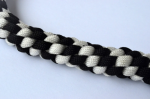 WHITE BLACK - Paracord Motorcycle Whip Get Back whip 1" Ball & Skulls 36" - Image 10
