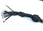 GREEN TAN BLACK - Paracord Motorcycle Whip Get Back whip 1" Ball & Skulls 36" - Image 6