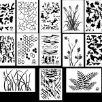 COMBO STENCIL KIT -  Camouflage Painting Stencils MYLAR 13 PACK