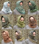 Tactical Military Authentic Pakistani Keffiyeh Shemagh – 42x42" Camouflage Mesh Scarf - Image 12