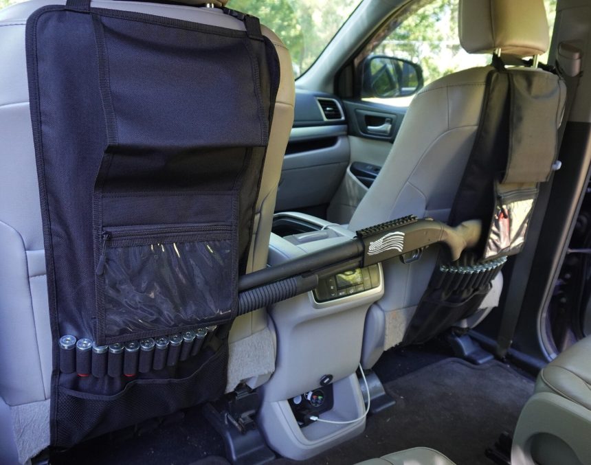 Car or Truck Backseat Gun Rack Organizer Rifle or Shotgun rack - BLACK ...