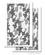 HEXTAC - Camouflage Spray Paint Gun Stencils ADHESIVE Stick-on 2 PACK - Image 2