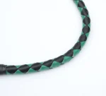 GREEN BLACK - PU Leather Motorcycle Whip Get Back whip with Skull Tassles 36" - Image 5