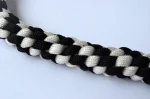 WHITE BLACK - Paracord Motorcycle Whip Get Back whip 1" Ball & Skulls 36" - Image 13