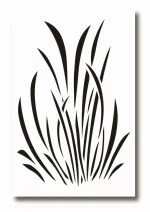 GRASSES  - Camouflage Stencils Spray Paint Through - MYLAR 2 PACK - Image 7