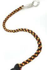 YELLOW RED BLACK -Paracord Motorcycle Whip Get Back whip 1" Ball & Skulls 36" - Image 8
