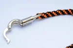 HARLEY ORANGE BLACK - Paracord Motorcycle Whip Get Back whip 1" Ball & Skulls 36" - Image 8