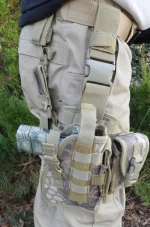 ARID HEX CAMO - Tactical Drop Leg Thigh Gun Pistol Holster - Image 8