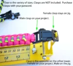 31" Adjustable Paracord Jig - Lightweight Aluminum - for Bracelets, Keychains, Belts, Slings, Straps & More - Accommodates Any Clasp or Hook - Image 13