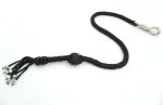 BLACK - Paracord Motorcycle Whip Get Back whip 1" Ball & Skulls 36" - Image 9