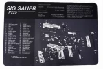 Sig Sauer P229 Gun Cleaning Mat with Universal Cleaning Kit Diagram Schematic - Image 9