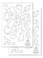 A-TACS - Camouflage Spray Paint Gun Stencils ADHESIVE Stick-on 2 PACK