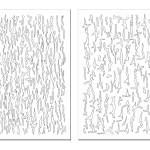 TREE BARK CAMO - Camouflage Spray Paint Gun Stencils ADHESIVE Stick-on 2 PACK