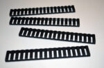 BLACK - Picatinny Rail Ladder Covers Quad Rail covers 4 PACK - Image 2