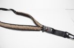 DESERT CAMO - Paracord Single Point Tactical Rifle Sling with compass, flint, whistle buckle. - Image 9